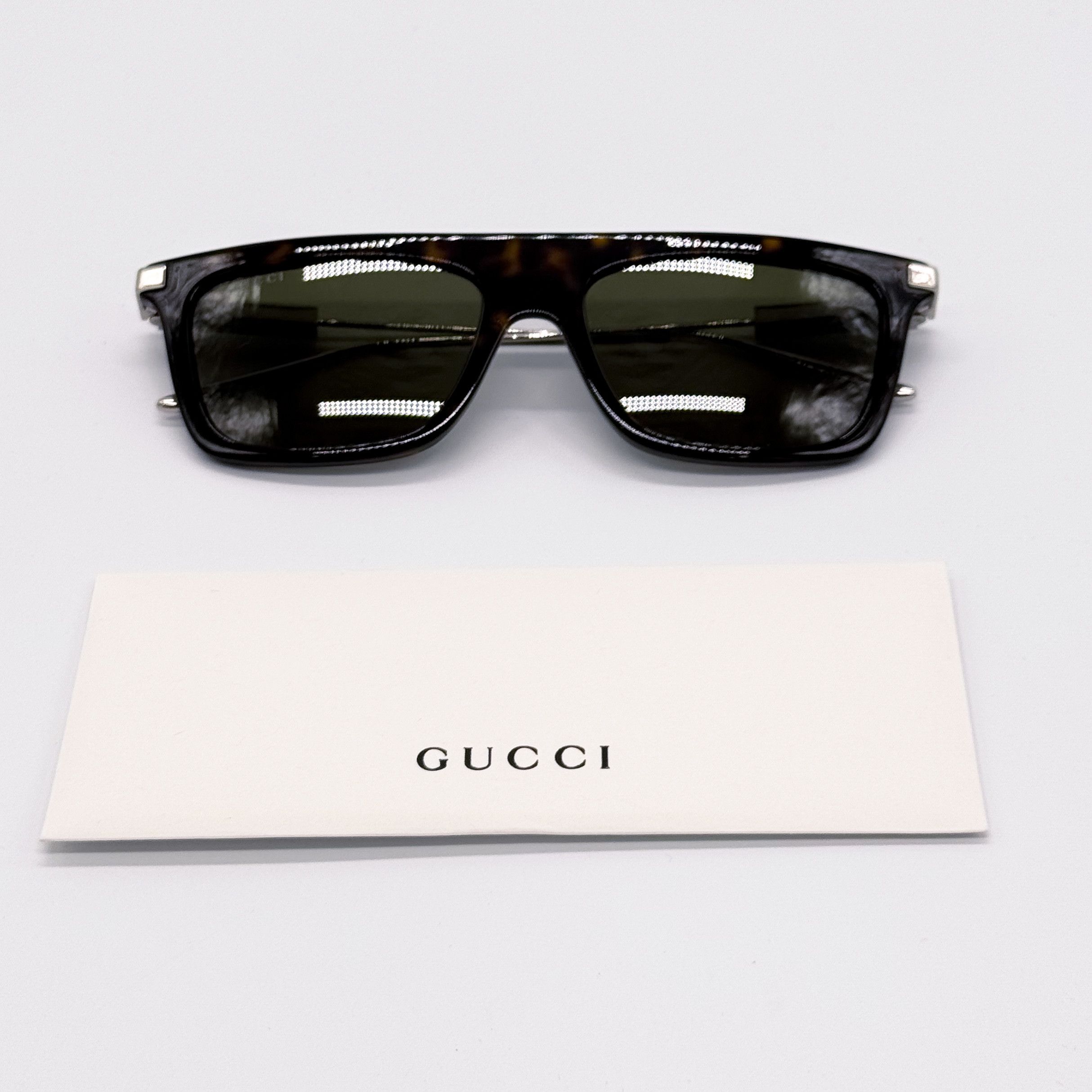 Gucci NEW AUTHENTIC GUCCI GG1437S 002 SQUARE MEN SUNGLASSES GUCCI Size ONE SIZE - 10 Thumbnail