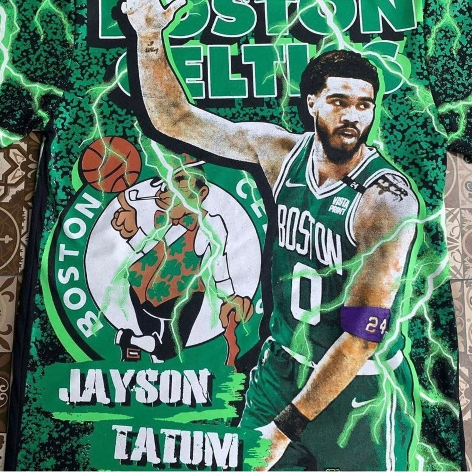 NBA NWT ALL OVER PRINT JAYSON TATUM AOP SIZE XXL CUT & SEW RARE Size US XXL / EU 58 / 5 - 3 Thumbnail