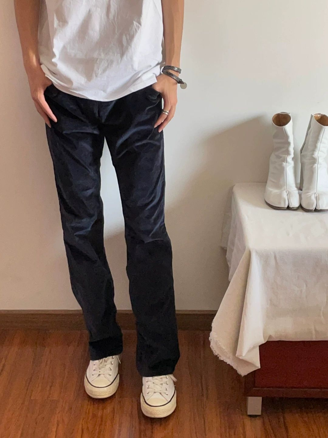 Maison Margiela Maison Martin Margiela F/W07 Velvet Flare Pants Size 30" / US 8 / IT 44 - 1 Thumbnail