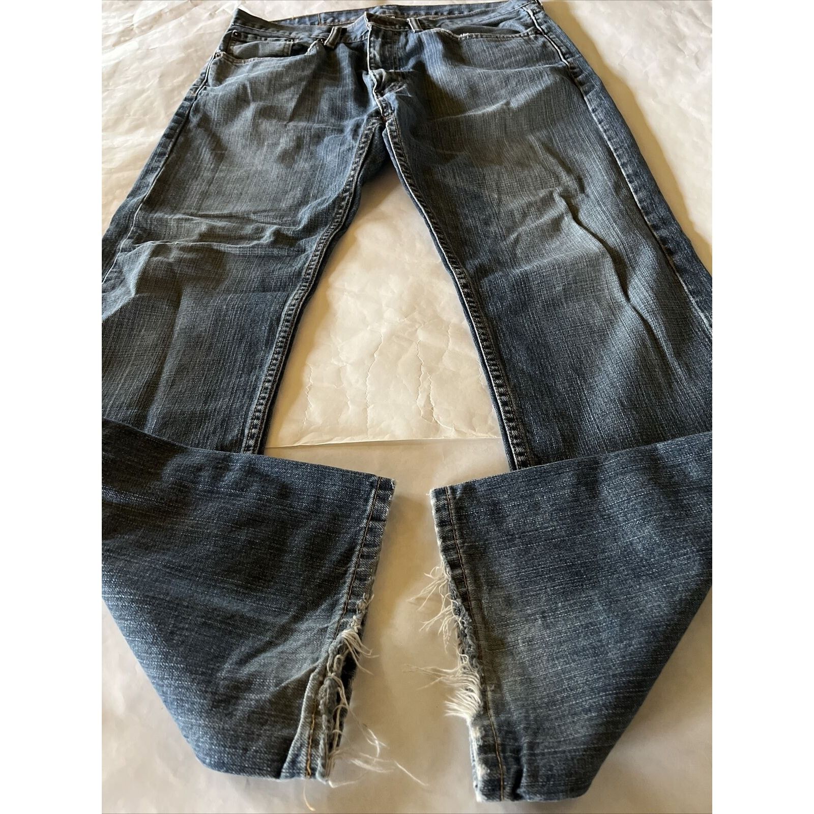 Levi's Levi’s 505 Jeans Men's 34x32 Medium Wash Denim Cotton Blue Size US 34 / EU 50 - 9 Thumbnail