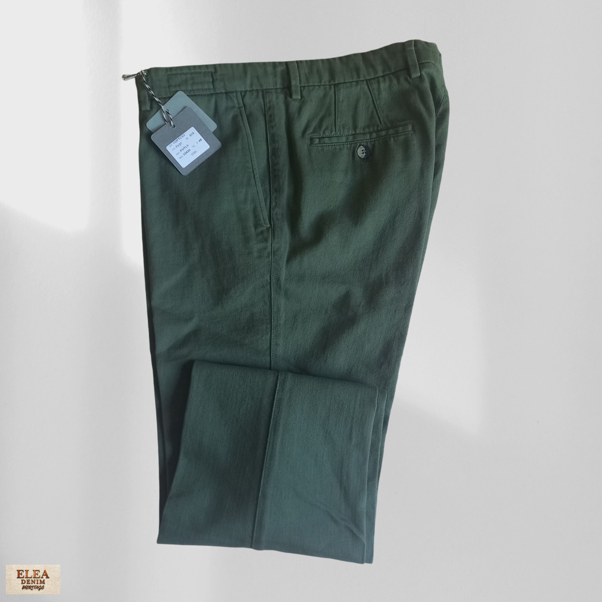 Stile Latino Stile Latino Napoli Trousers 48 Handmade V.Attolini NWT Size US 34 / EU 50 - 1 Thumbnail