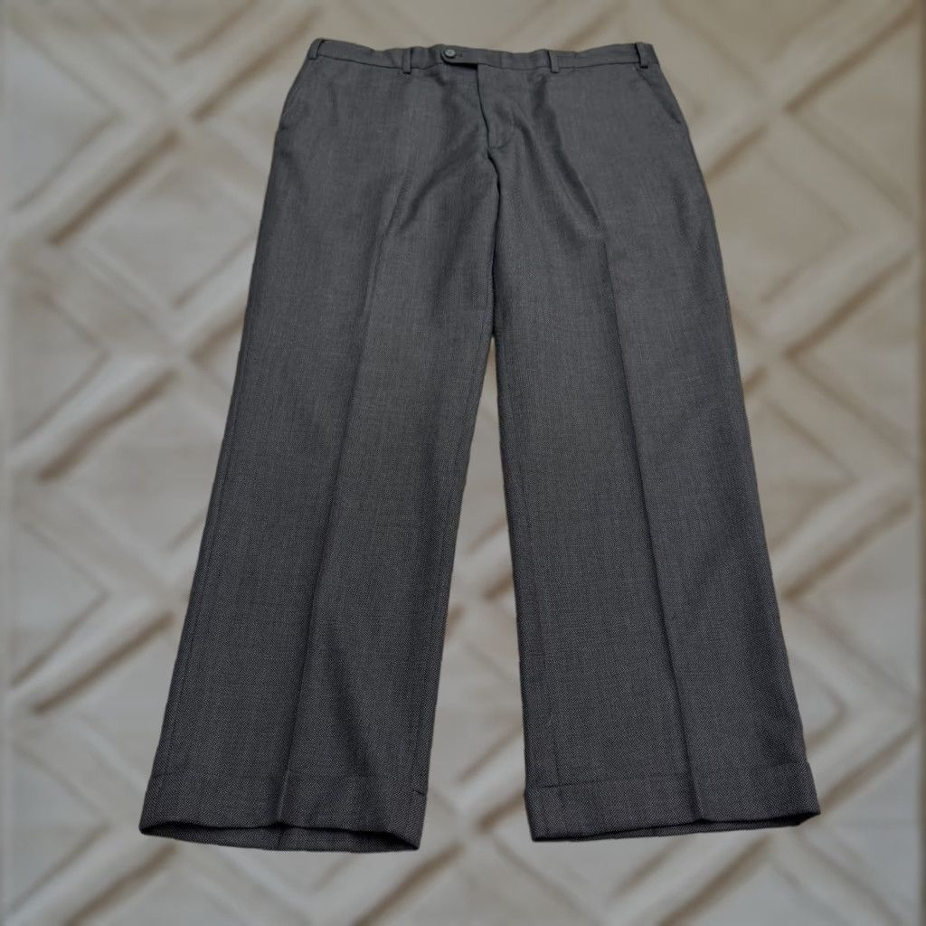 Vintage VINTAGE Linea Naturale Wool Dress Pants Mens 38 Black Straight Leg Italy Business Classic Size US 38 / EU 54 - 1 Thumbnail