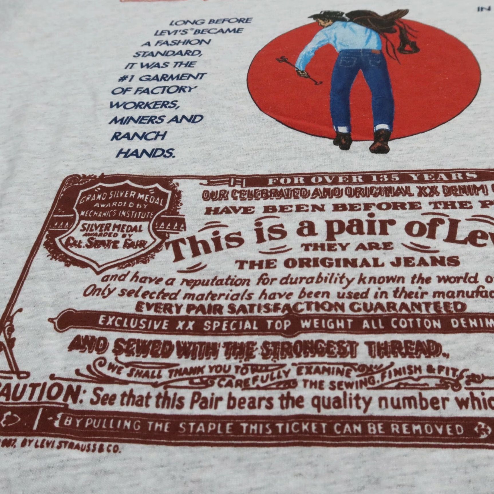 Levi's VINTAGE Levi's Shirt Men XL Heather Deadstock Weathered Cowboy 90s Mens Size US XL / EU 56 / 4 - 3 Thumbnail