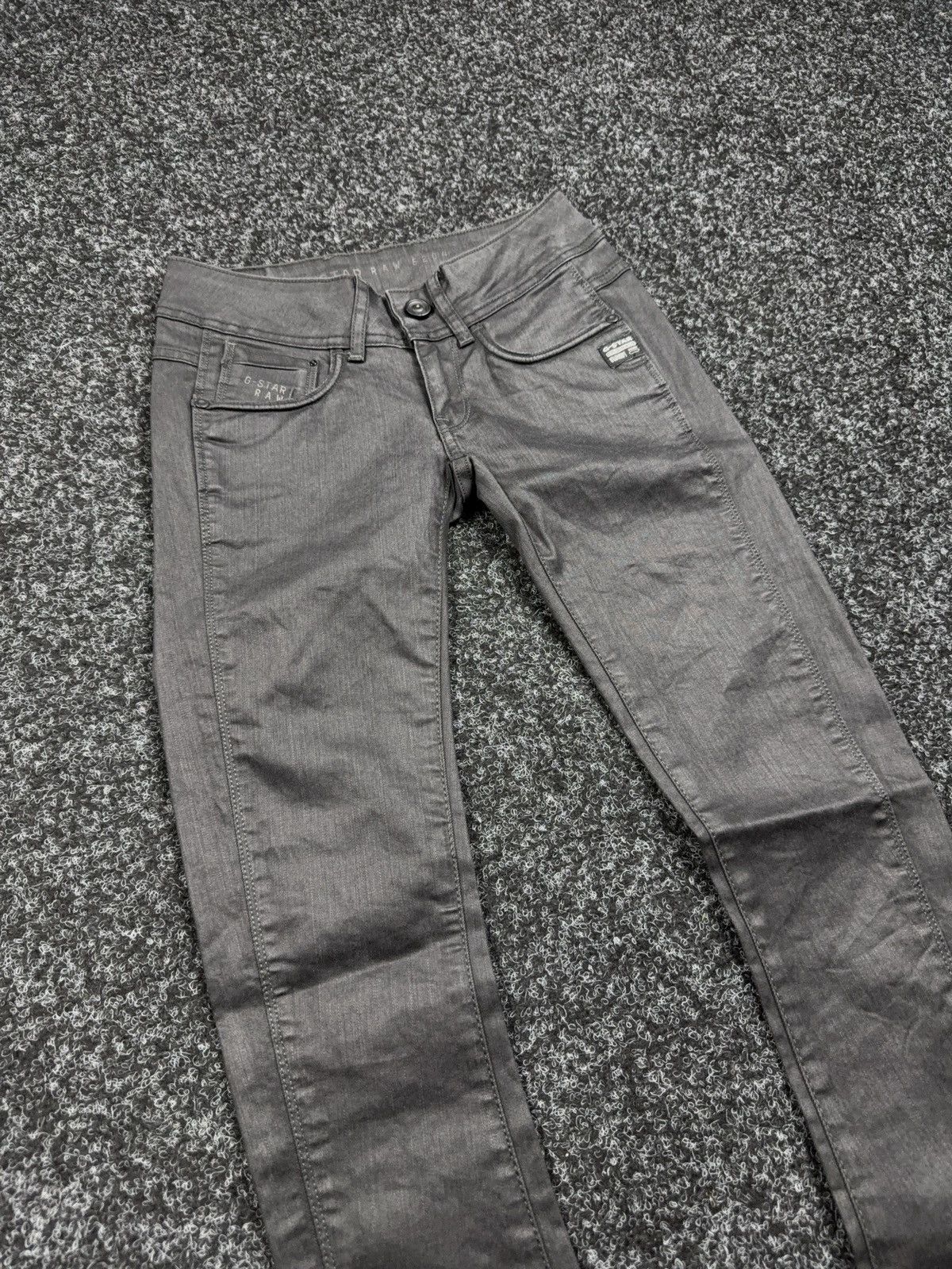 G-Star 00s Y2K G-Star RAW 5204 Avant Garde Opium Rock Skinny Jeans Size 23" - 4 Thumbnail