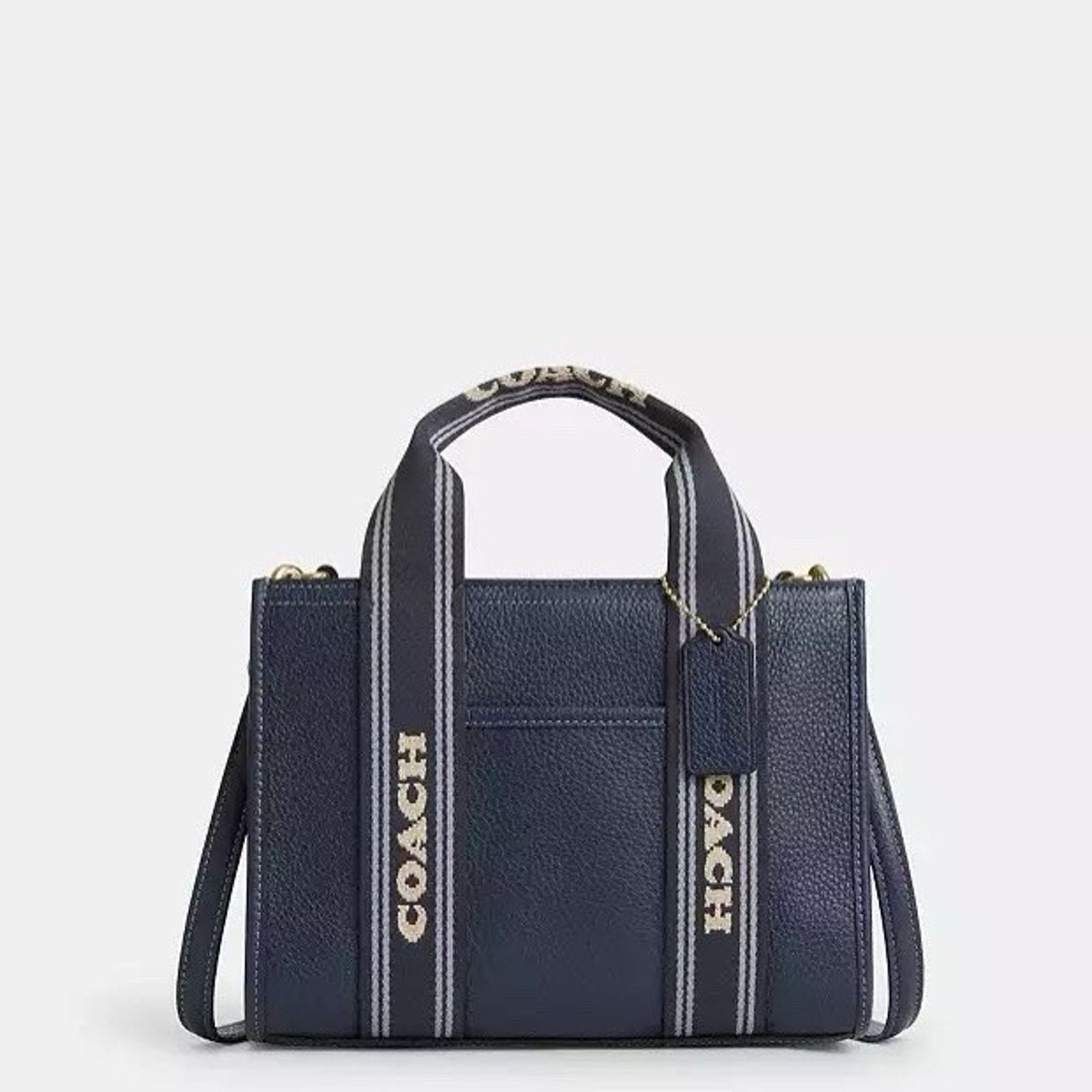Coach NWT Coach Smith Tote Bag 24 CBH14 Gold/Denim leather Size ONE SIZE - 5 Thumbnail