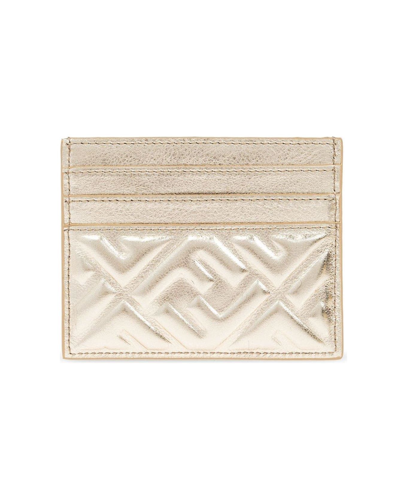 Fendi o1s1wg111125 Size: OS / Baguette Card Case in Gold Size ONE SIZE - 1 Thumbnail