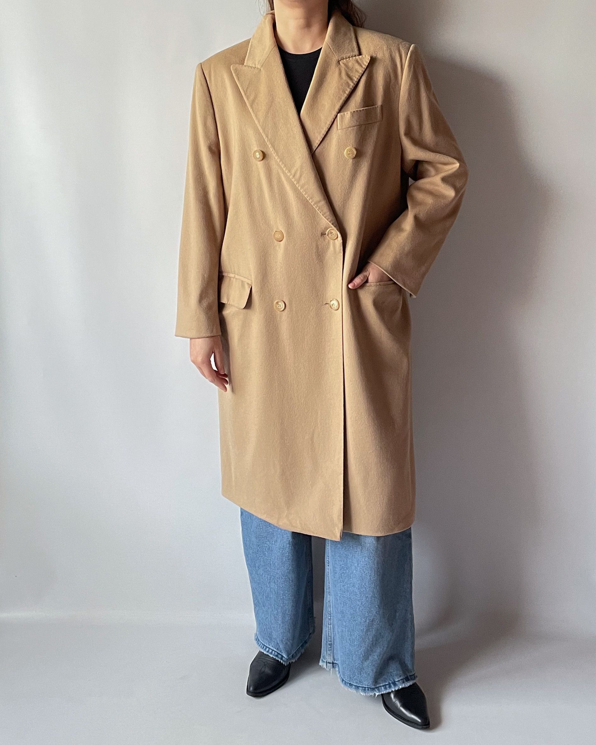 Colombo Vintage Colombo Fabric Camel Coat – Pure Cashmere Size XL / US 12-14 / IT 48-50 - 1 Thumbnail