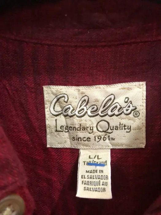 Cabelas × Flannel Vintage Cabela’s Flannel Shirt 👕 Size US L / EU 52-54 / 3 - 3 Thumbnail