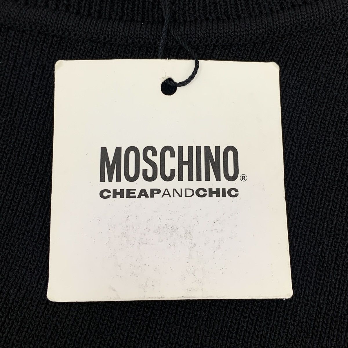 Moschino Moschino Black Hollow Out Long Sleeve Knit Sweater K26WX Size M / US 6-8 / IT 42-44 - 6 Thumbnail