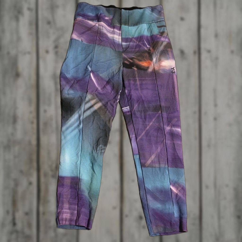 Yohji Yamamoto Y-3 by Yohji Yamamoto Leggings Jersey 88% Organic Cotton 12% Elastane Blue Purple M Womens Size M / US 6-8 / IT 42-44 - 1 Thumbnail