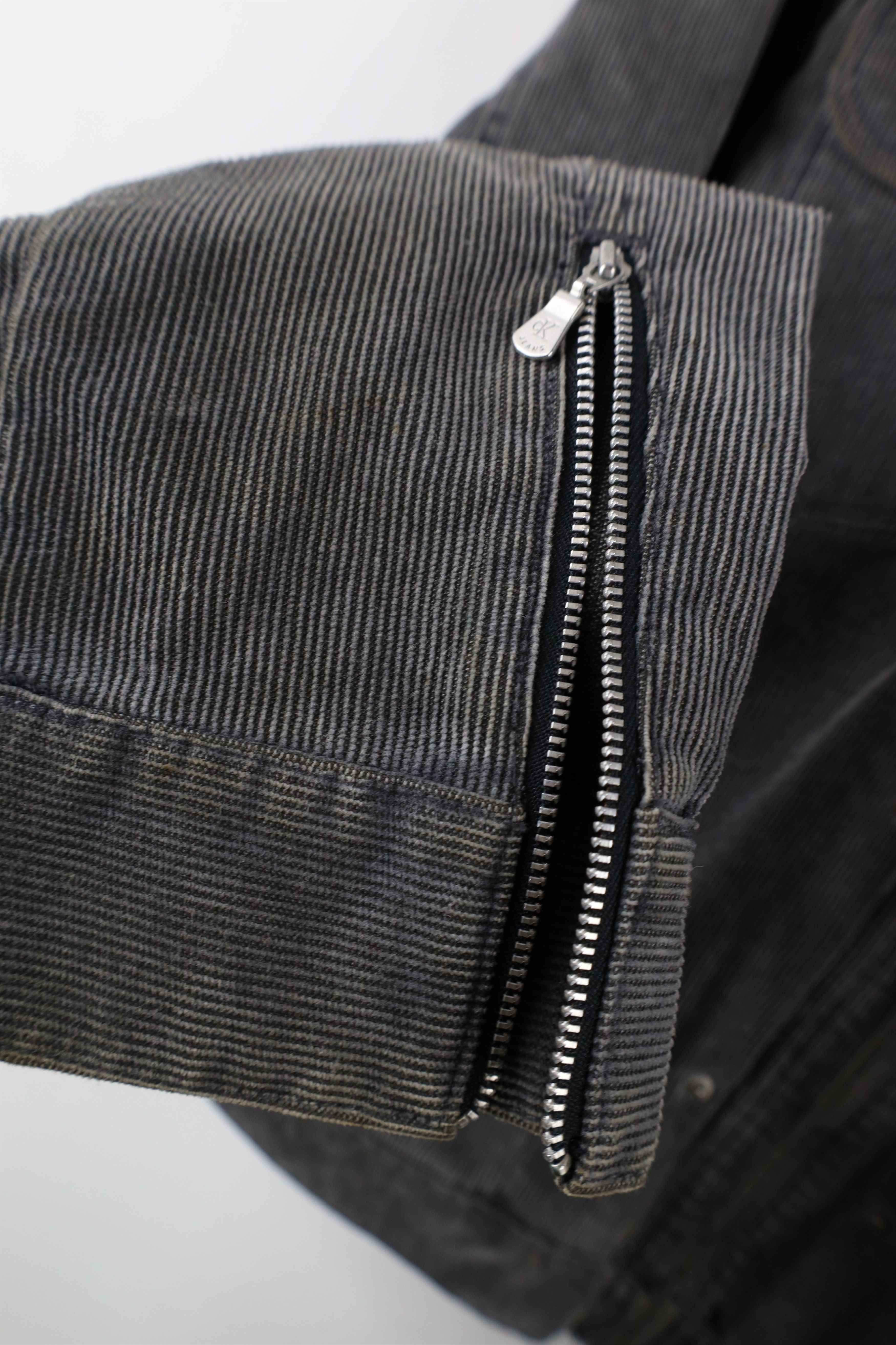 Calvin Klein × Vintage Vintage 90s Calvin Klein Corduroy Cafe Racer Bomber Jacket Size XL / US 12-14 / IT 48-50 - 7 Thumbnail