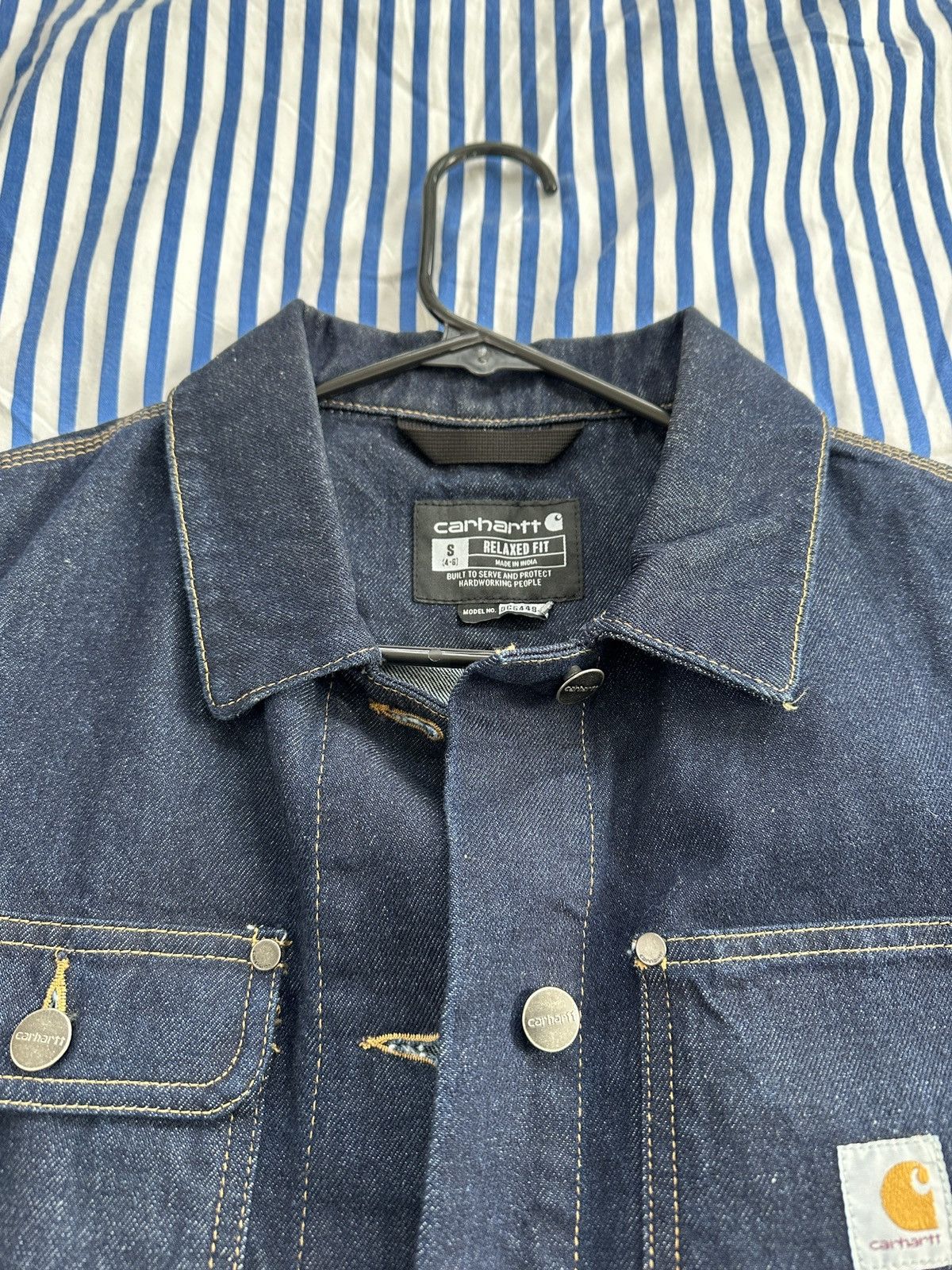 Carhartt Carhartt Denim Chore Jacket Size US S / EU 44-46 / 1 - 5 Thumbnail