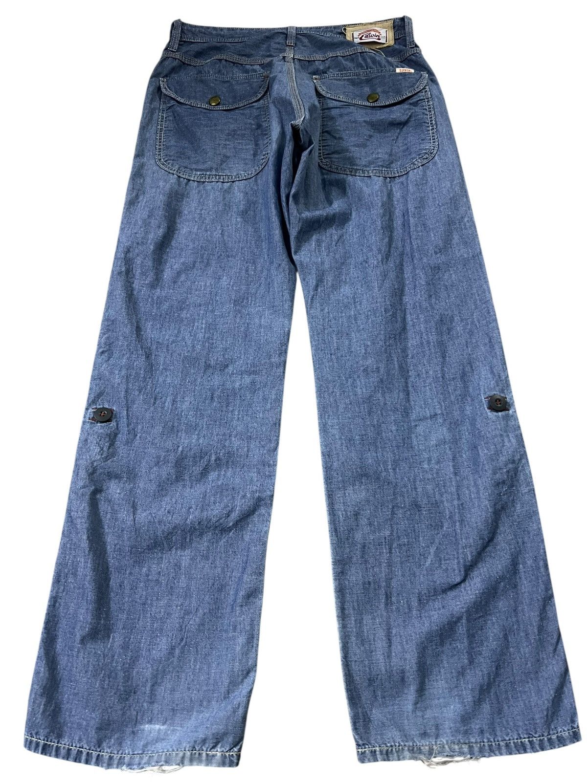 Japanese Brand EDWIN BAGGY JEANS Size US 31 - 2 Thumbnail