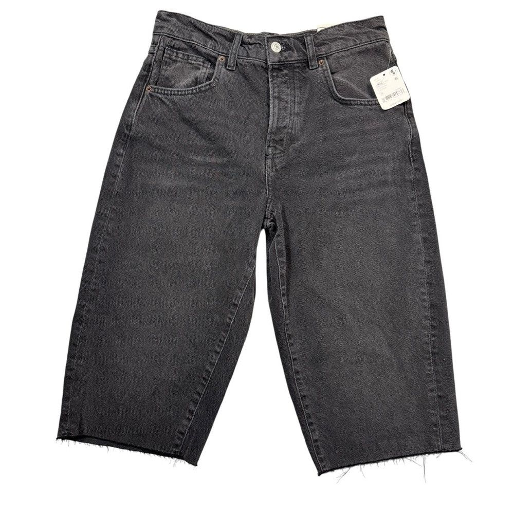 Free People NWT New Free People We The Free Relaxed Capri In Rocksteady Size 25" / US 0 / IT 36 - 2 Thumbnail
