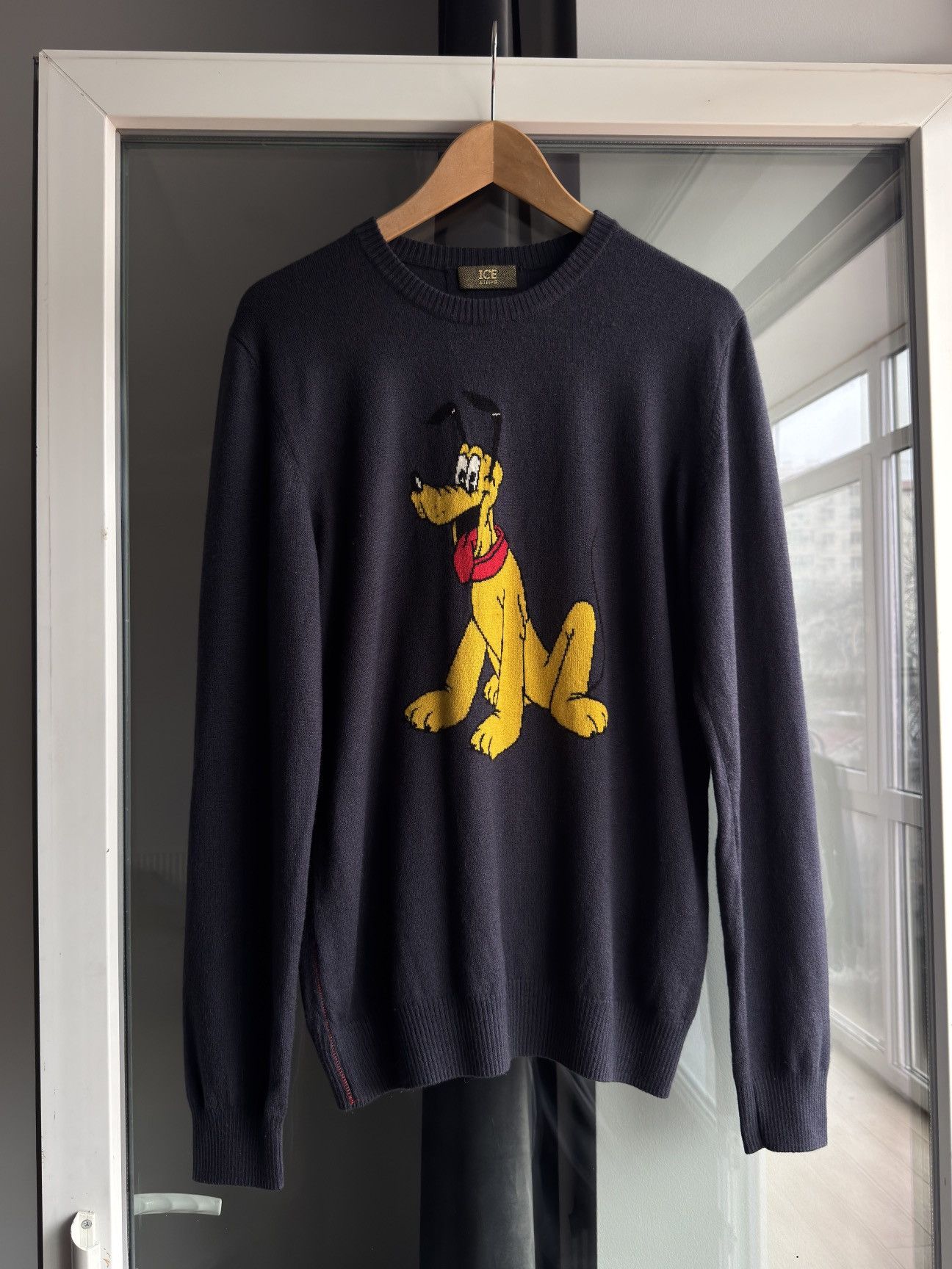 Iceberg Vintage ICEBERG Disney Pluto Wool Sweater Pullover Size US XL / EU 56 / 4 - 1 Thumbnail