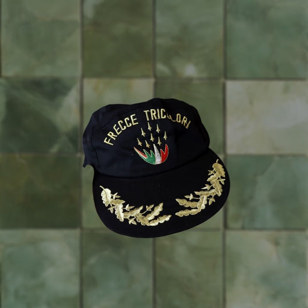 Aeronautica Militare AERONAUTICA MILITARE ITALIAN CAP Hat Men’s Vintage Black Crewneck Style Baseball Cap One Size L Size ONE SIZE - 1 Thumbnail