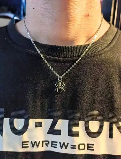 VIBE Vintage Gothic Spider Pendant Necklace sh Size ONE SIZE - 3 Thumbnail
