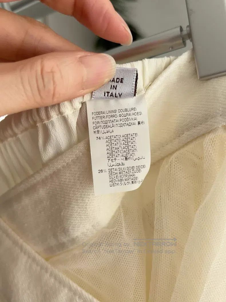 Brunello Cucinelli Brunello Cucinelli Beige sheer skirt, double-layered, adju Size 24" / US 00 / IT 34 - 4 Thumbnail