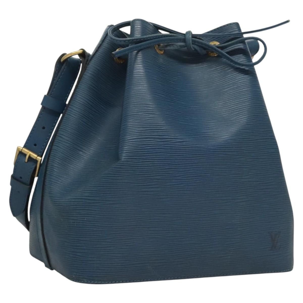 Louis Vuitton Epi Petit Noe Shoulder Bag Blue M44105 Lv Auth Gh059, Women's