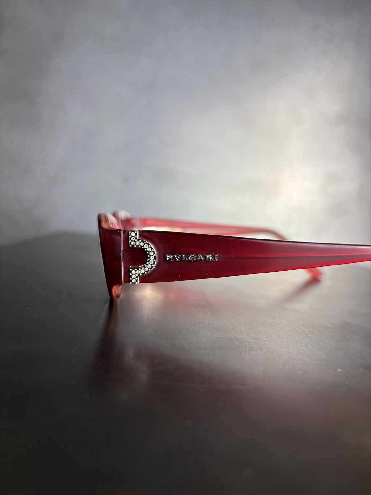 Bvlgari × Vintage 2000s Bvlgari Glasses Y2K Bayonetta Bella Hadid 4006B Strass Size ONE SIZE - 8 Thumbnail