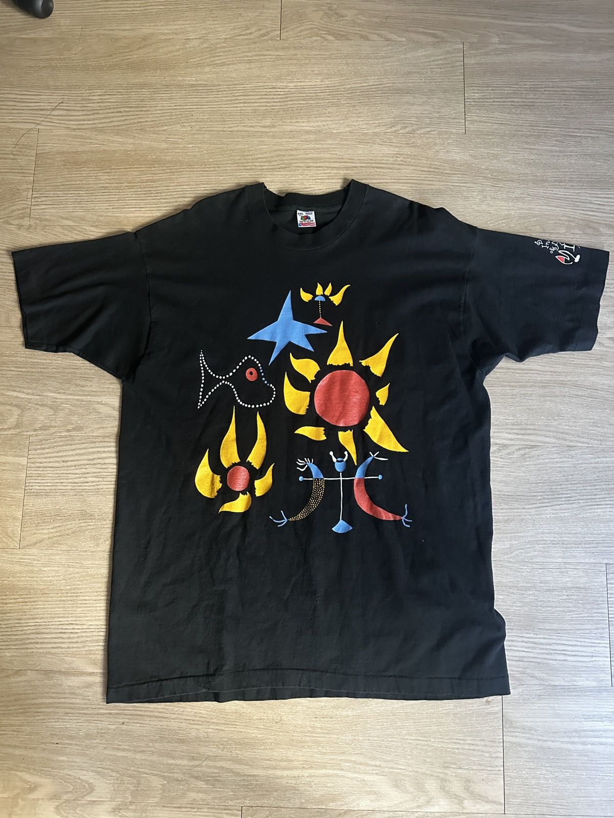 Fruit Of The Loom × Vintage Vintage Joan Miro T Shirt Size US XXL / EU 58 / 5 - 1 Thumbnail