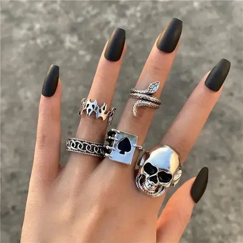 Japanese Brand × Vintage Punk Heart Butterfly Boho Ring Size ONE SIZE - 4 Thumbnail