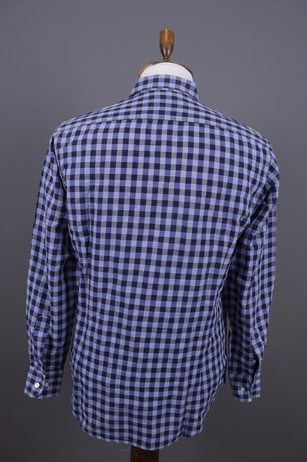 Etro Etro Milano Blue Check Long Sleeve Button Down Shirt Size 41 Size US M / EU 48-50 / 2 - 11 Thumbnail