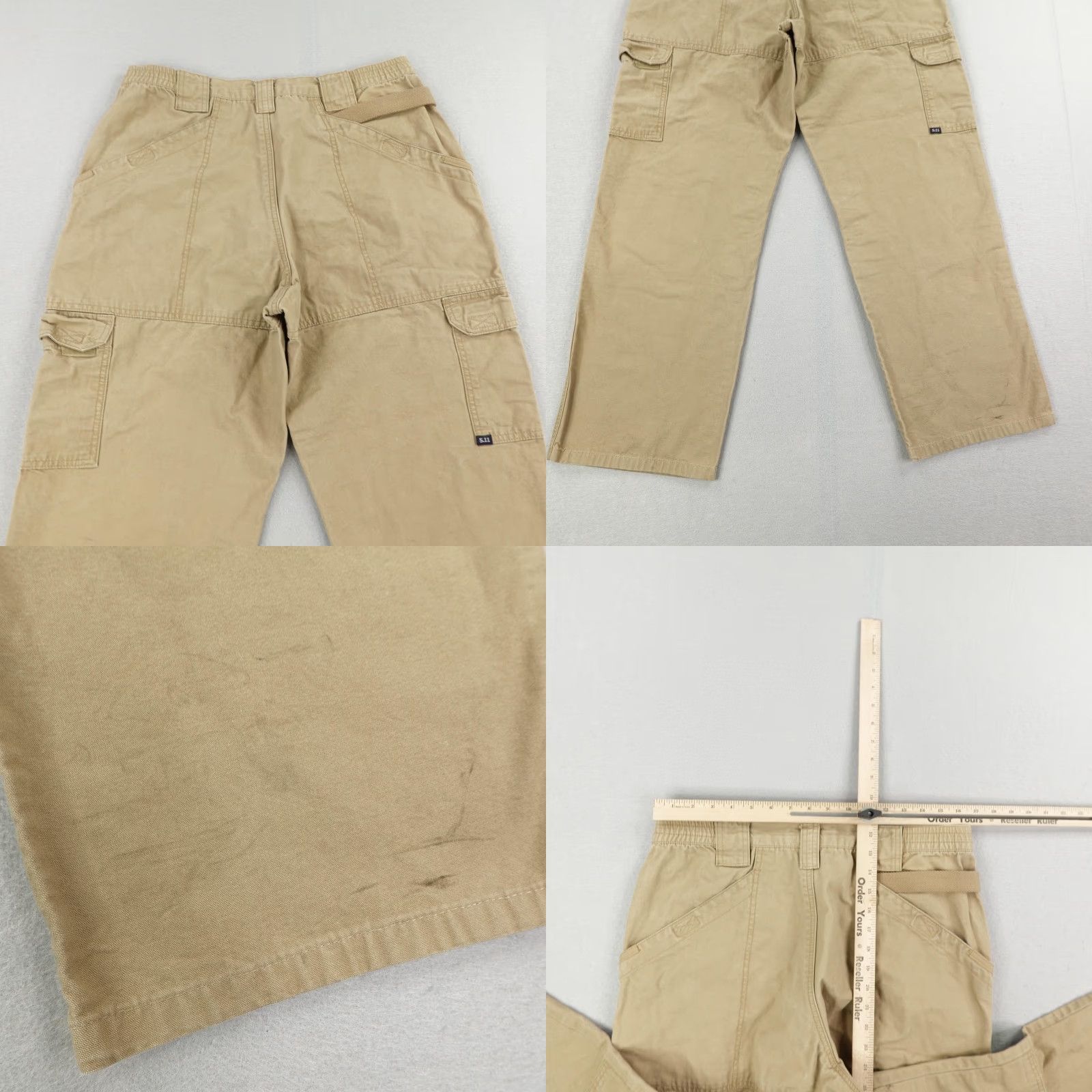 Vintage 5.11 Tactical Pants Mens 34x32 Khaki Beige Cotton Canvas Utility Work Outdoors Size US 34 / EU 50 - 8 Thumbnail