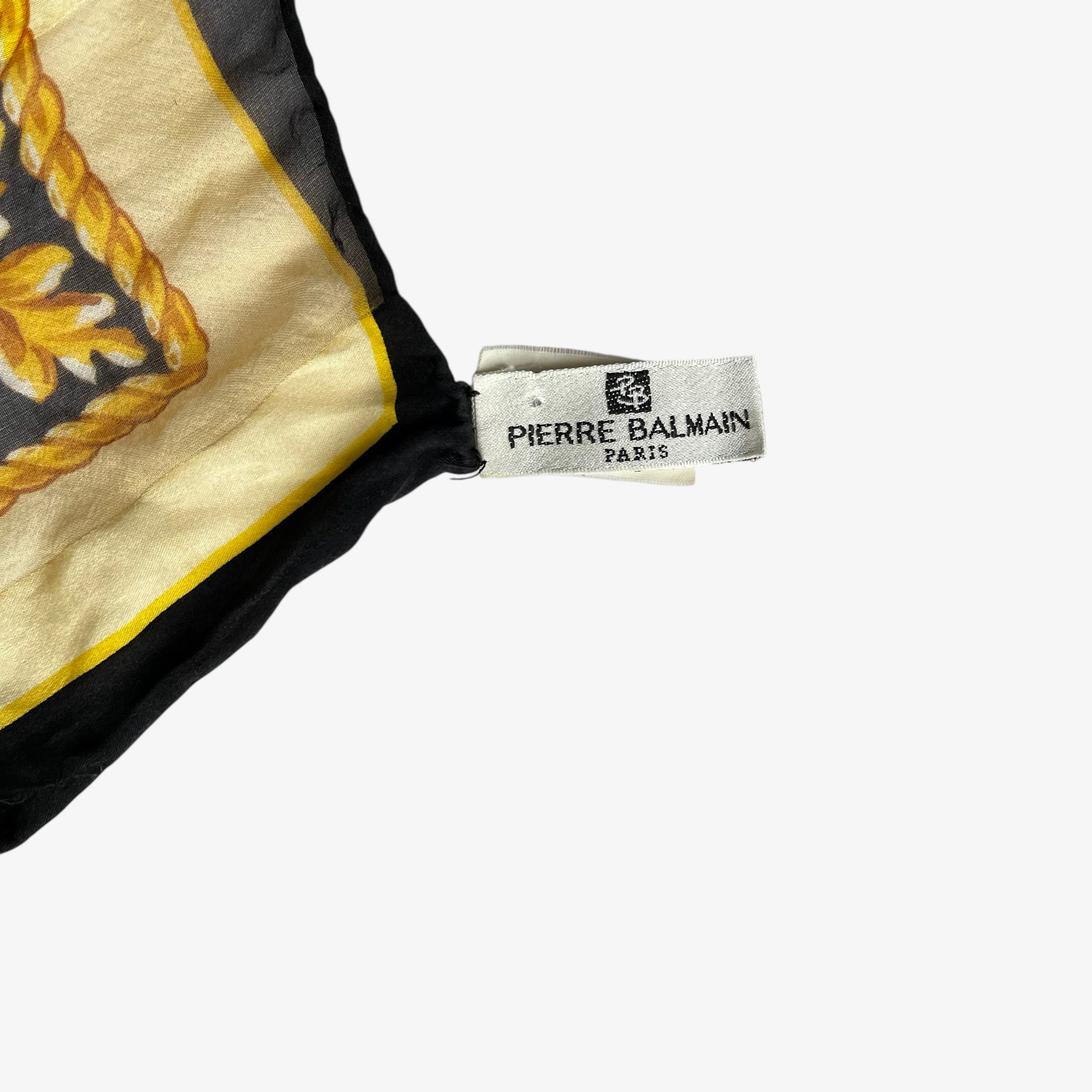 Balmain Vintage 80s Pierre Balmain Baroque Print Silk Scarf Size ONE SIZE - 2 Thumbnail