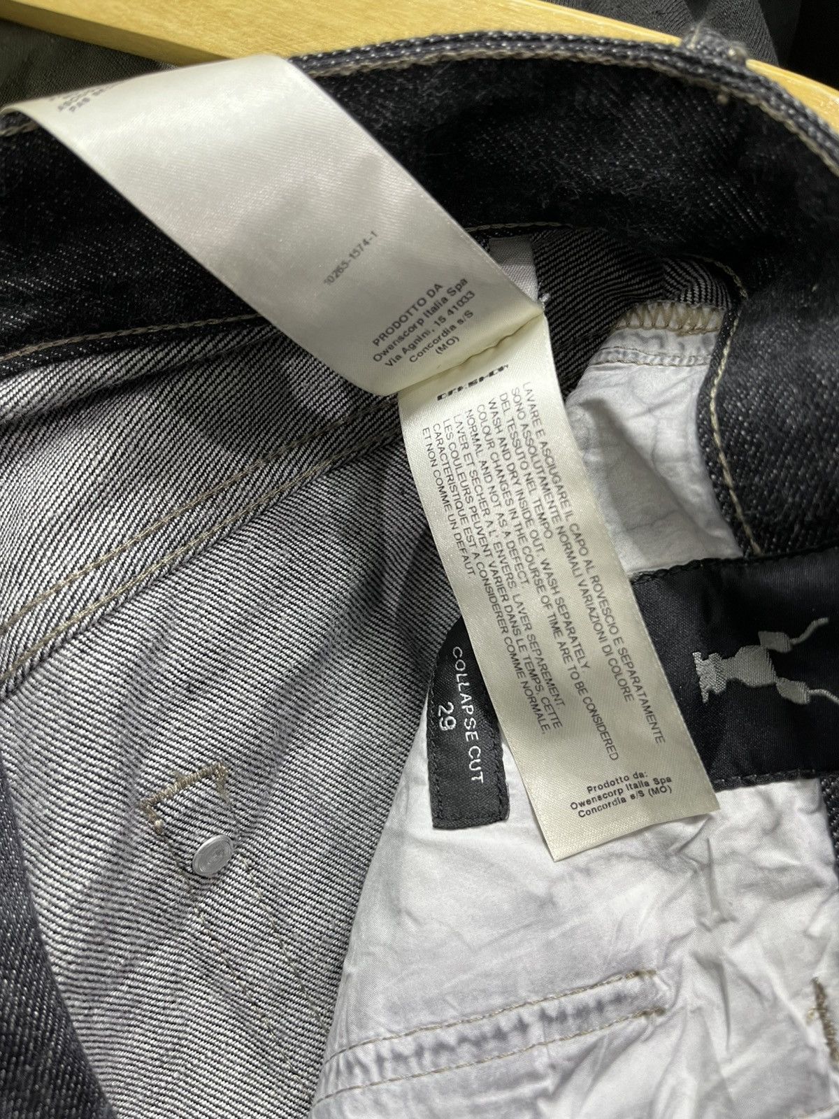 Rick Owens Drkshdw FW18 Rick Owens DRKSHDW Indigo Collapse Cut Jeans Size US 29 - 9 Thumbnail