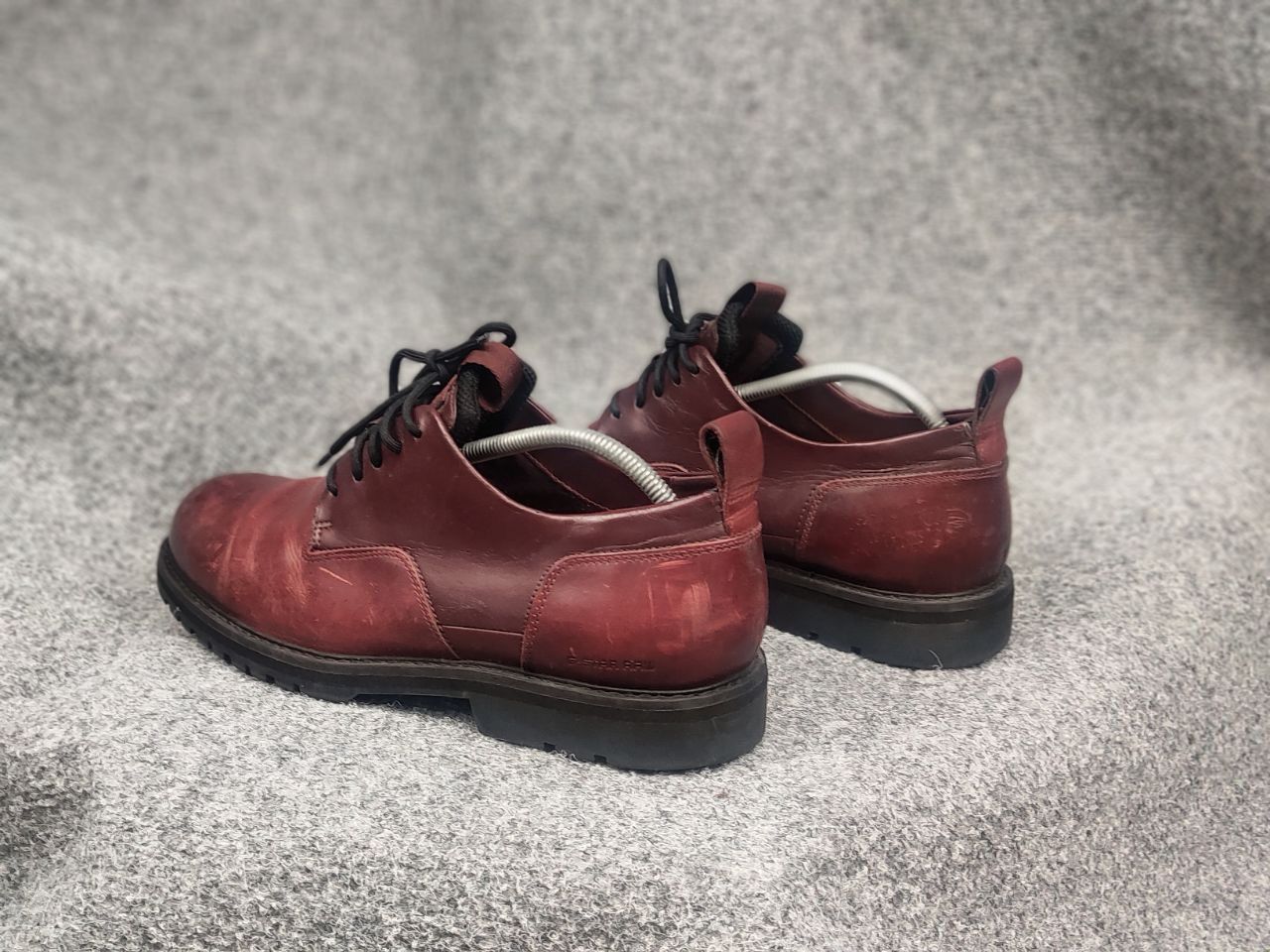 G-Star G Star Raw Dark Burgundy Leather Derby Shoes Avant Garde Size US 11 / EU 44 - 8 Thumbnail