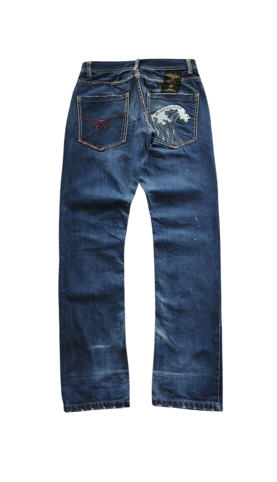 Japanese Brand Joneaa Crazy Leopard Strategy The Art Denim Size US 29 - 2 Thumbnail