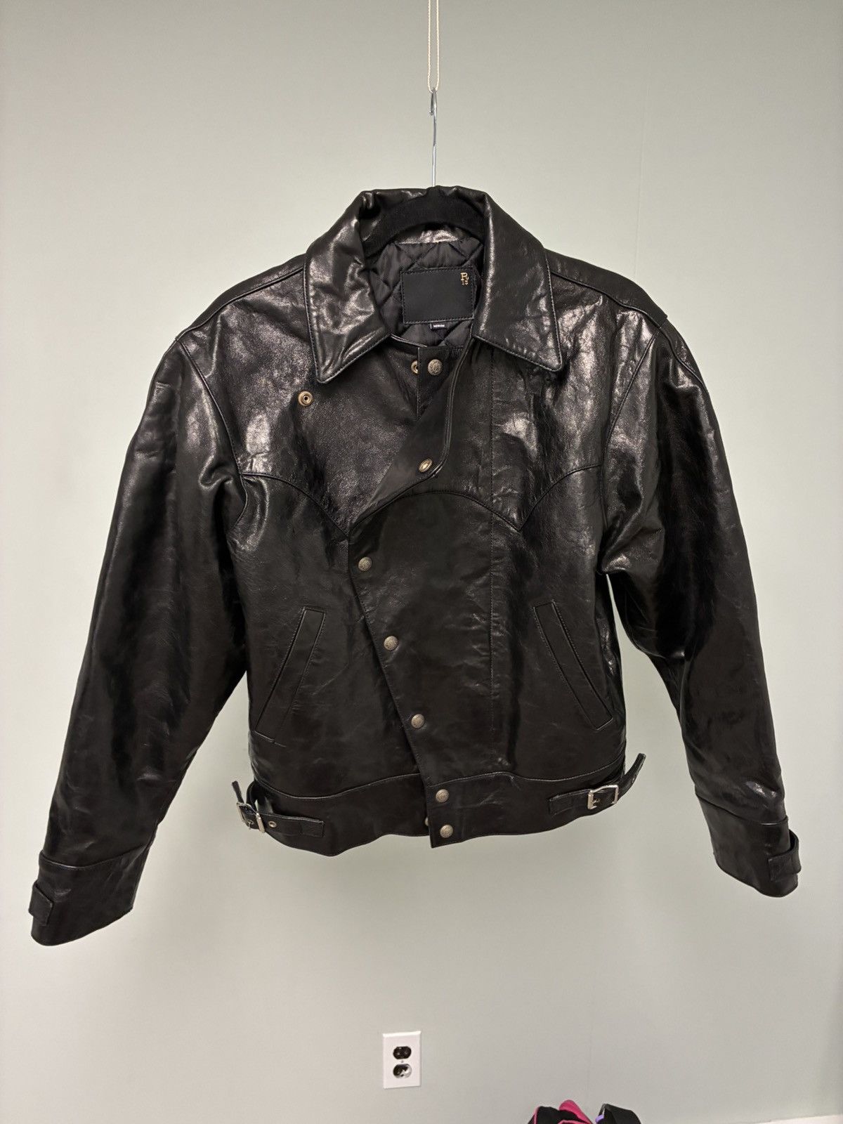 R13 Asymmetric Snap Biker Jacket medium Size US M / EU 48-50 / 2 - 6 Thumbnail