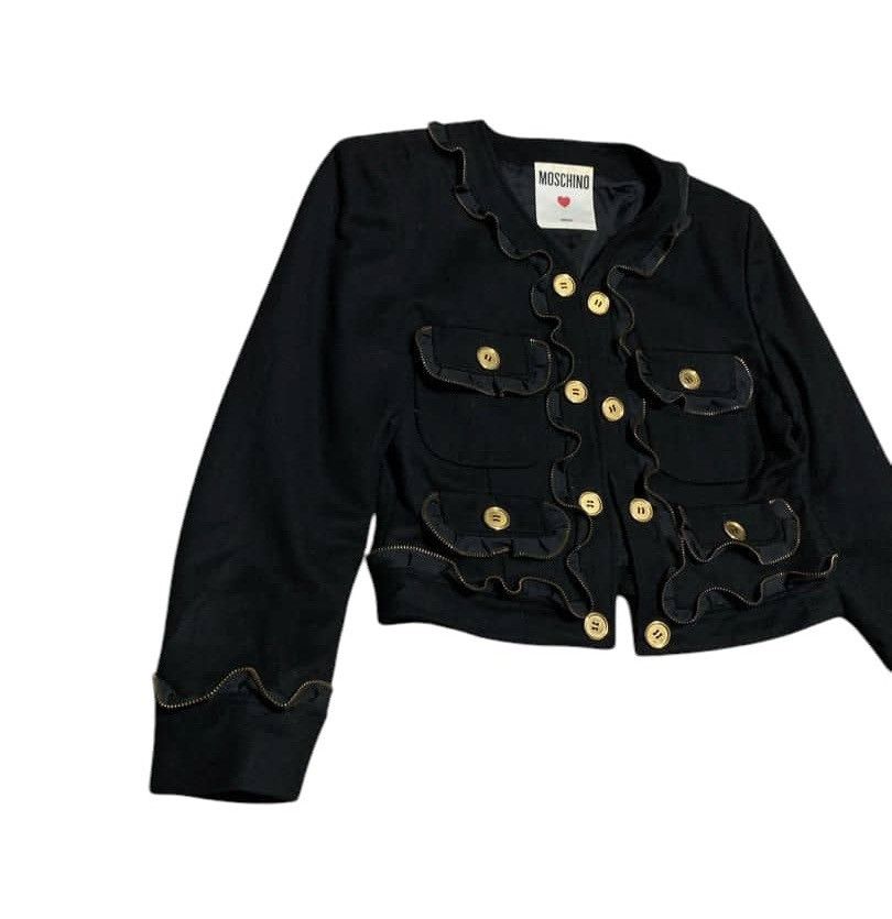 Moschino Moschino Milano Wool Cardigan Jacket Nice Design Size XS / US 0-2 / IT 36-38 - 2 Thumbnail