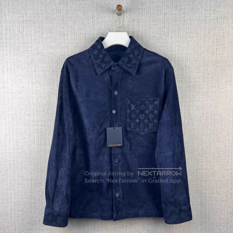 Louis Vuitton Louis Vuitton SS23 Letter Logo Dark Print Lapel Long Sleev Size US M / EU 48-50 / 2 - 1 Thumbnail