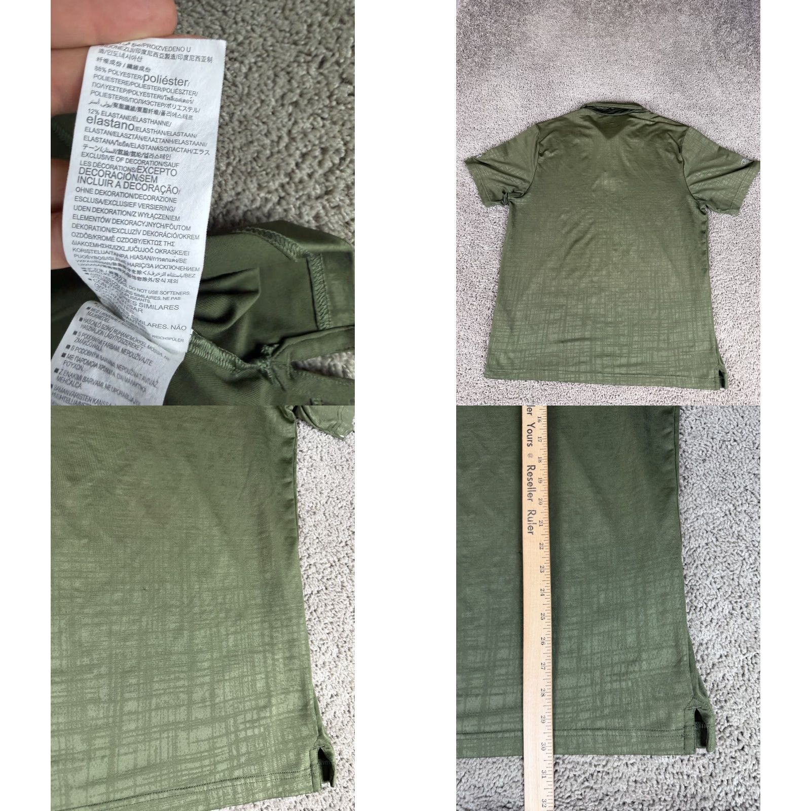 Under Armour Under Armour Shirt Polo Mens L Olive Green HeatGear Loose Fit Casual Size US L / EU 52-54 / 3 - 8 Thumbnail