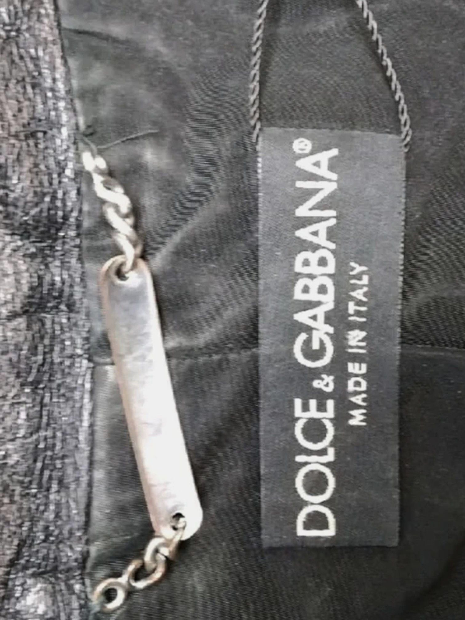 Dolce & Gabbana Dolce & Gabbana Panelled Lambskin Bomber Jacket c.2000s Size US M / EU 48-50 / 2 - 6 Thumbnail