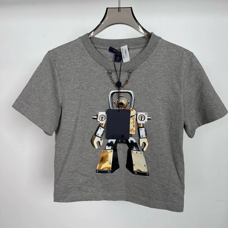 Louis Vuitton Louis Vuitton 25 Grey Robot Short Sleeves Size S / US 4 / IT 40 - 1 Thumbnail