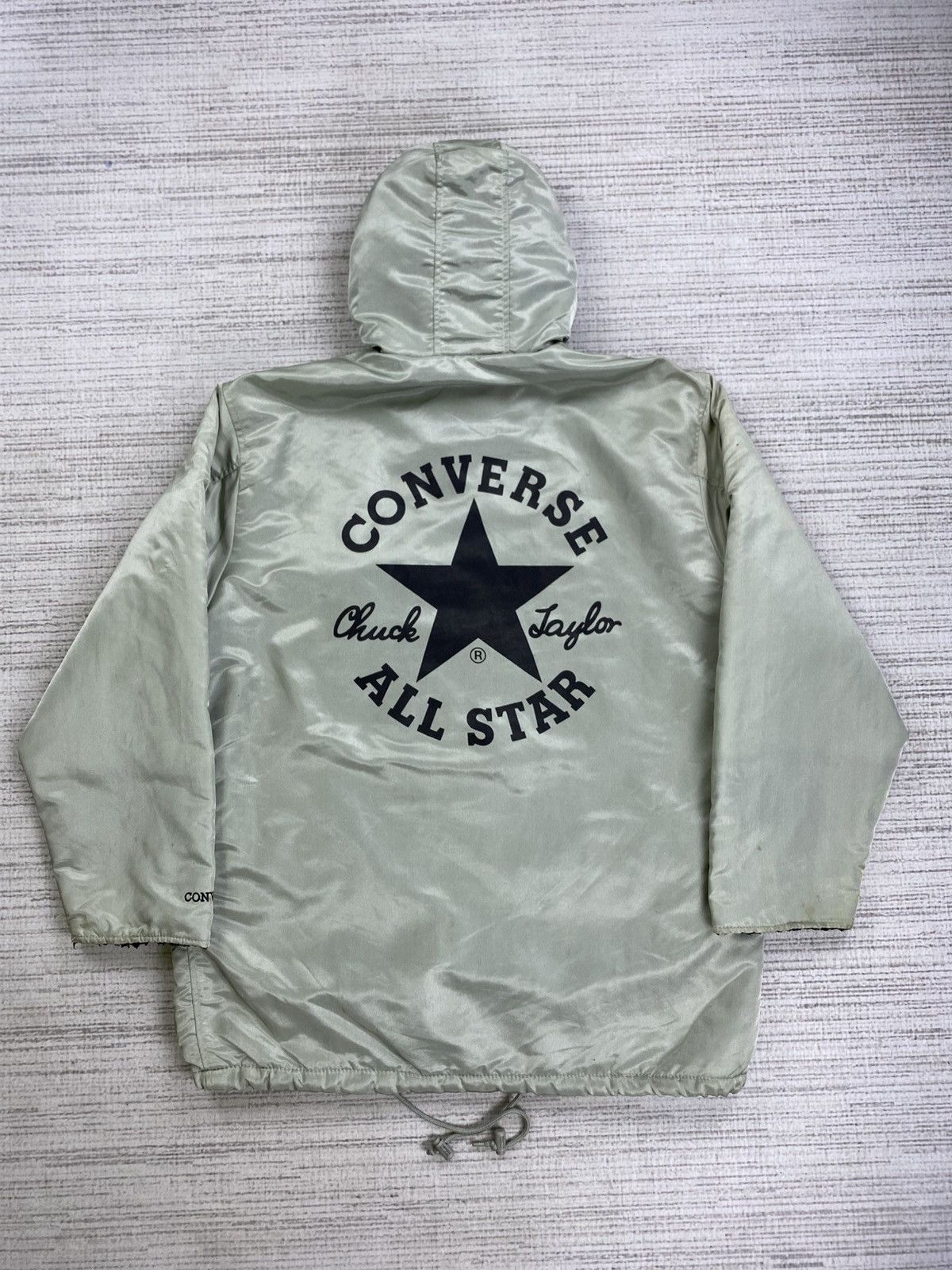 Converse × Japanese Brand × Vintage Vintage 90s Converse Big Logo Lined Sherpa Hoodie Jacket Size US L / EU 52-54 / 3 - 1 Thumbnail