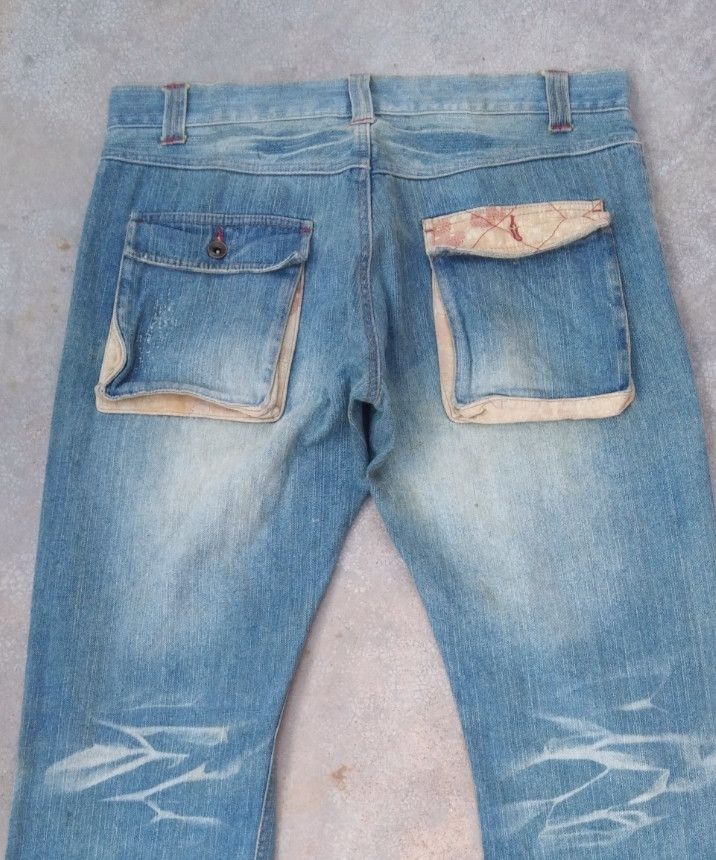 Japanese Brand Vintage Distressed Japanese Retro Straight Leg Jeans 34x34 Size US 34 / EU 50 - 3 Thumbnail