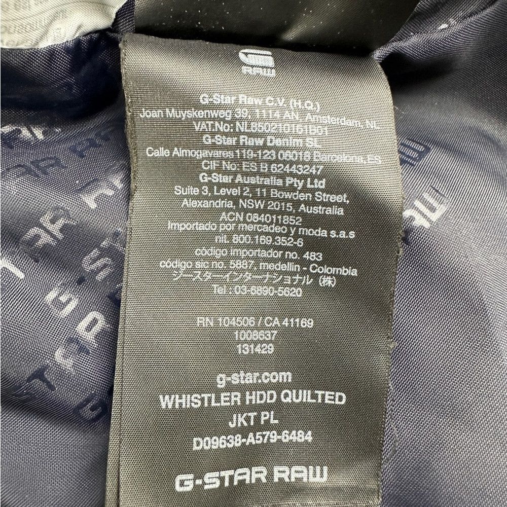 G-Star G-STAR RAW Whistler Hooded Quilted Jacket Black Men’s Size Size US M / EU 48-50 / 2 - 2 Thumbnail