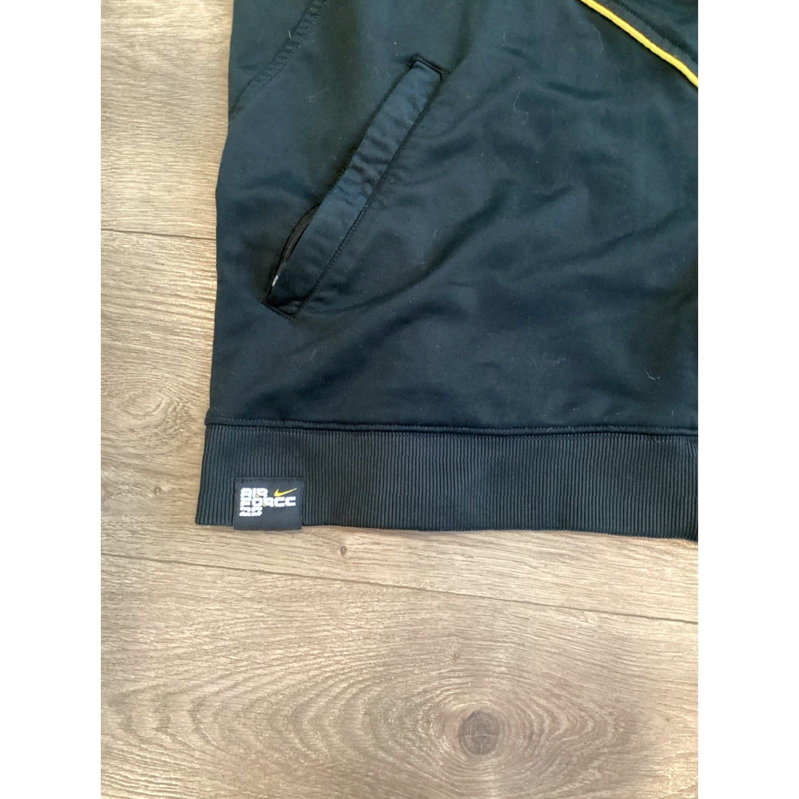 Nike Vintage Nike Size 3XL Mens Air Force 25 Black Yellow Track Jacket Full Zip Swoosh Size US XXL / EU 58 / 5 - 4 Thumbnail