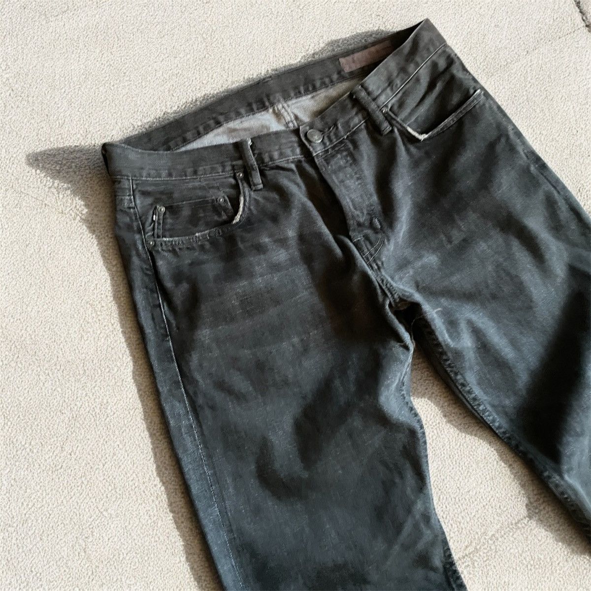 Allsaints × Iggy × Vintage Vintage AllSaints Iggy Slim Fit Grey Jeans Size US 34 / EU 50 - 3 Thumbnail
