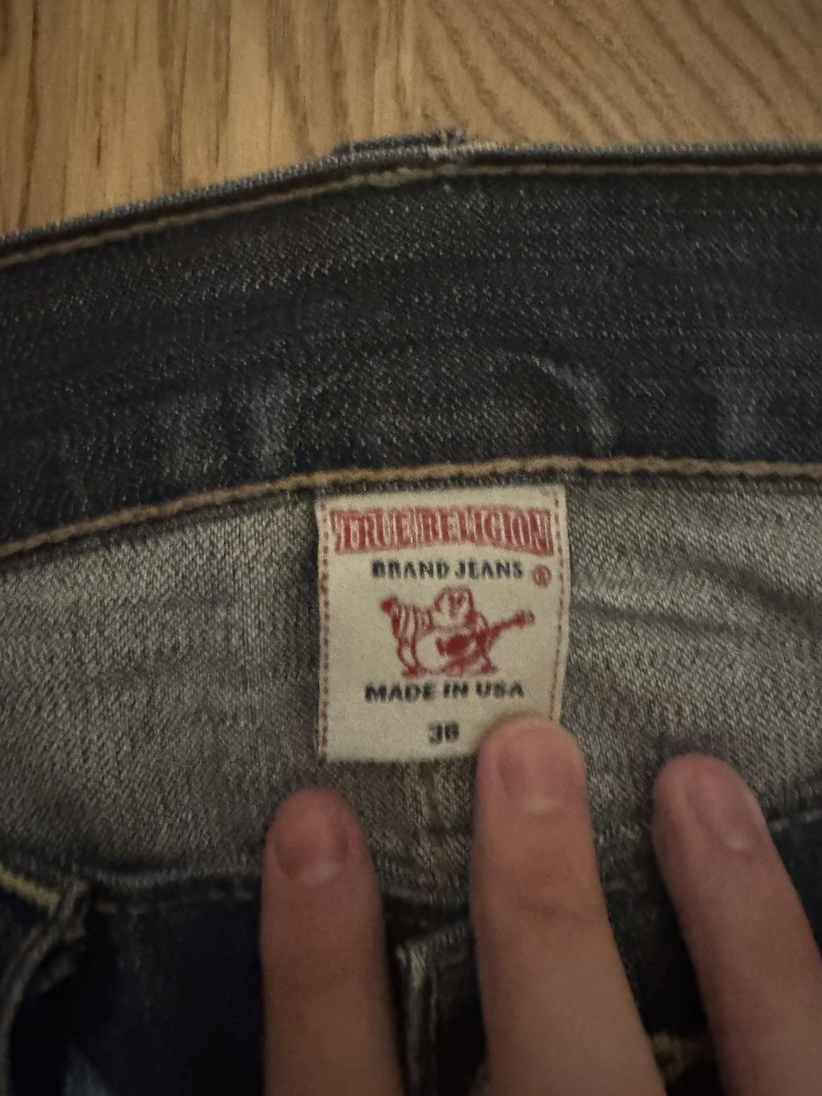 True Religion True religion leather flap distressed jeans Size US 34 / EU 50 - 5 Thumbnail