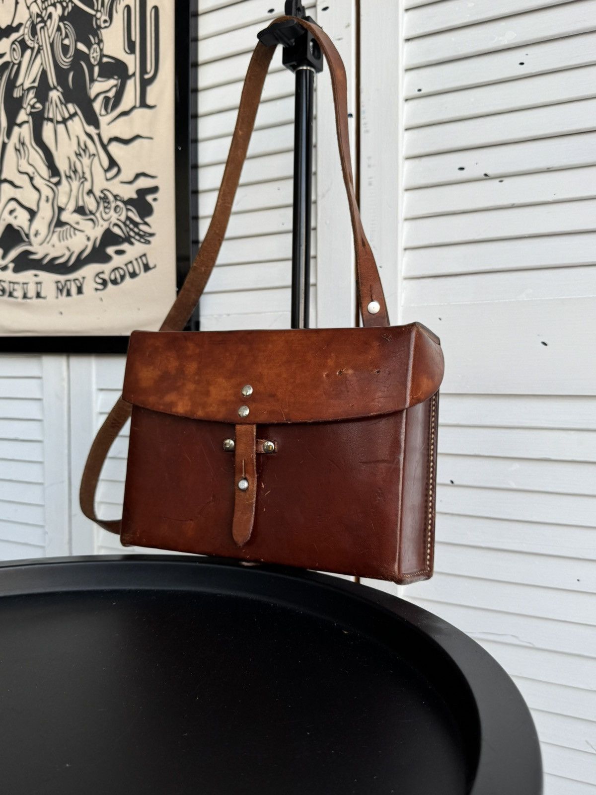 Vintage Vintage Swiss Army Leather Satchel Handcrafted Bag 1977 Size ONE SIZE - 8 Thumbnail