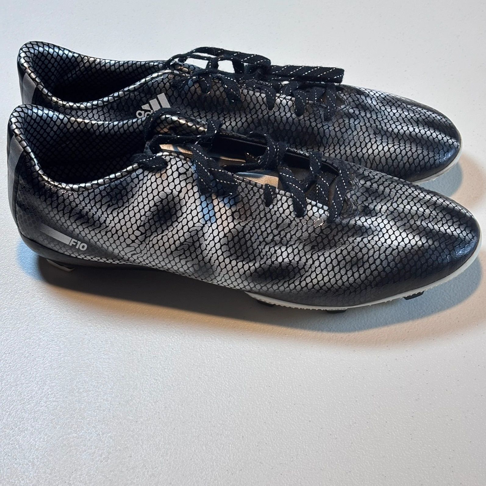 Adidas Adidas F10 Black Snake Print Soccer Shoes Mens 11 US Soccer Size US 11 / EU 44 - 3 Thumbnail