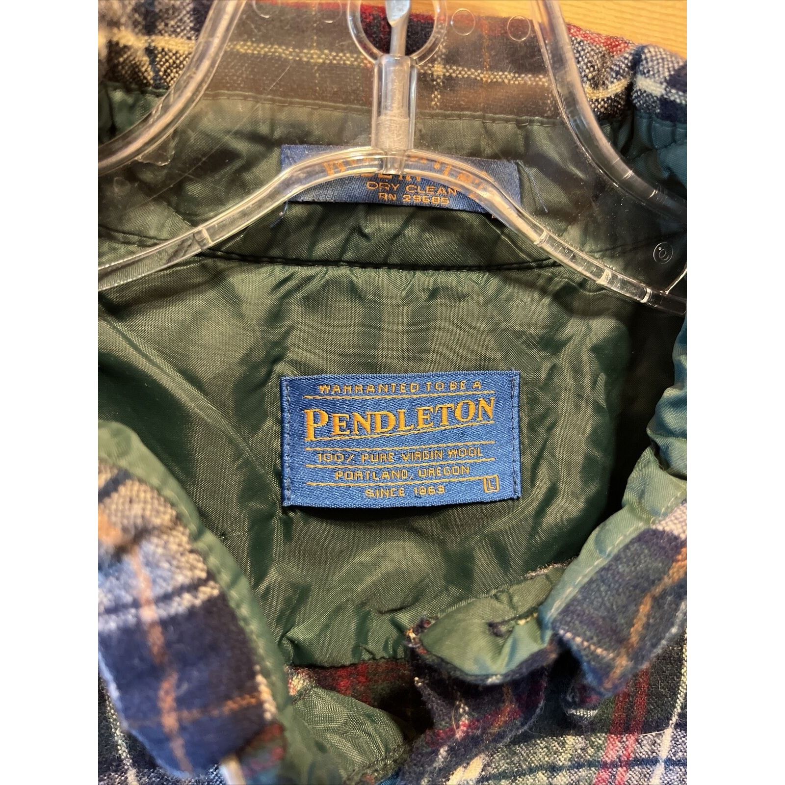 Pendleton Pendleton Men’s L Multicolored Plaid LS Wool Flannel Shirt Size US L / EU 52-54 / 3 - 3 Thumbnail