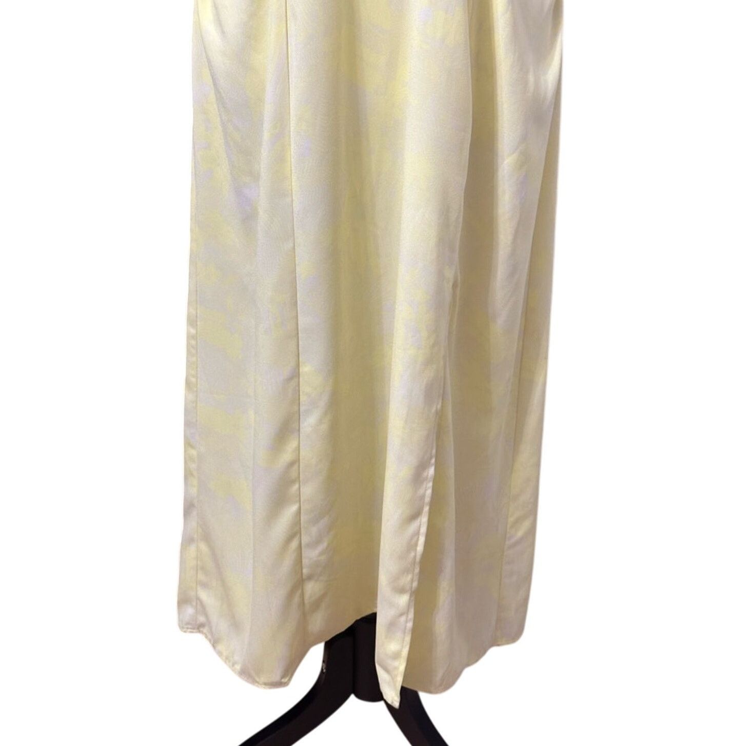 Other Open Edit Smocked A-Line Dress Puff Sleeve Floral Yellow L Size L / US 10 / IT 46 - 4 Thumbnail