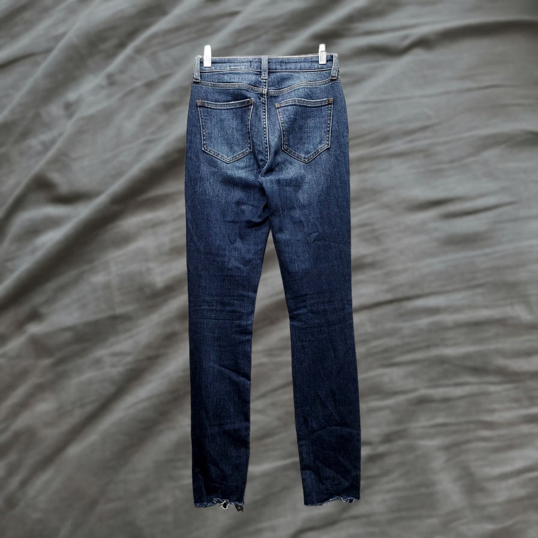 Vintage Eunina Womens Jeans 1 Blue Denim Distress Bella Super High Rise Skinny Leg Size 25" / US 0 / IT 36 - 1 Thumbnail