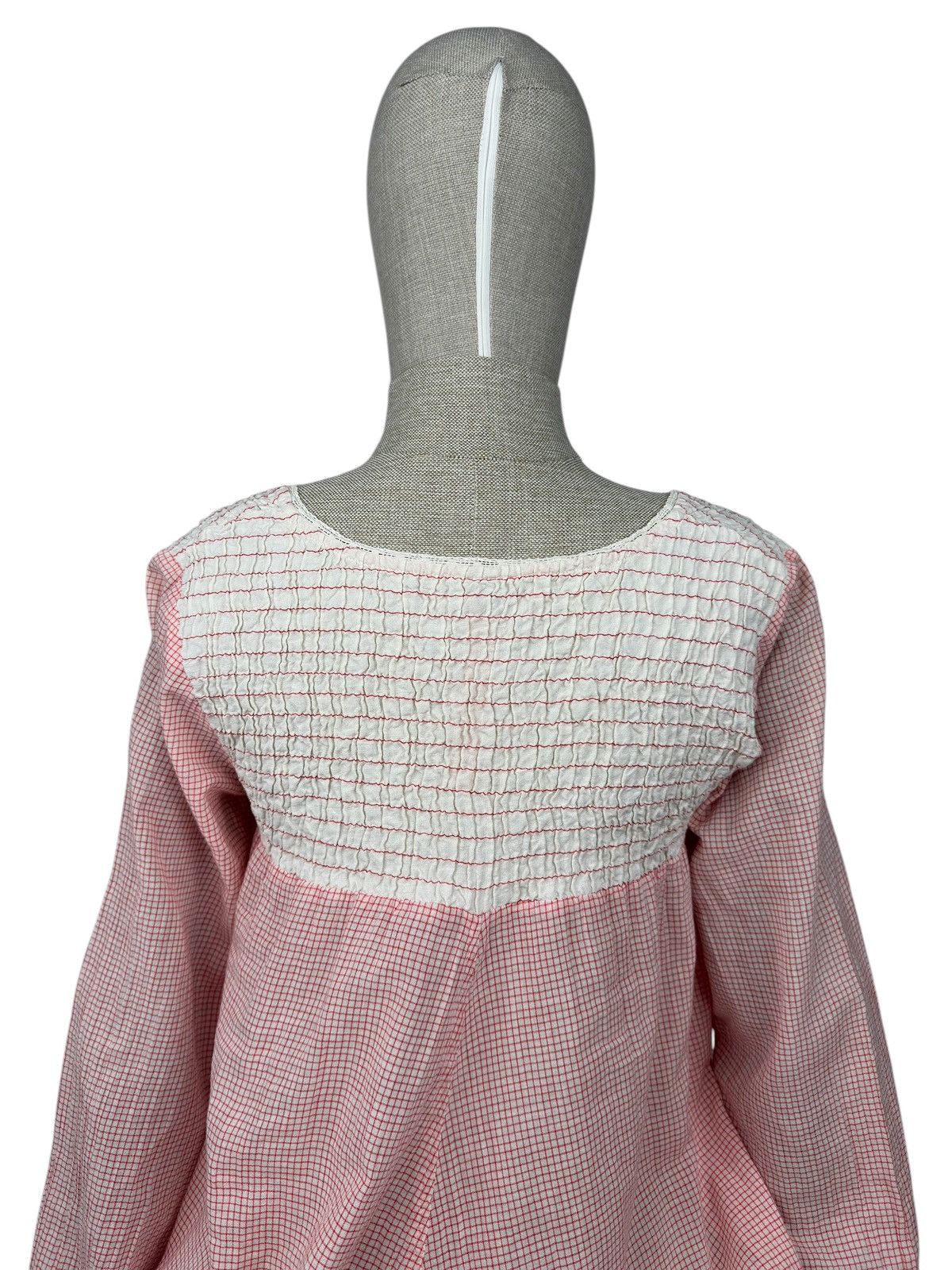 Other Ewa i Walla Pink Check Blouse Long Sleeve Shirt size M Size M / US 6-8 / IT 42-44 - 5 Thumbnail